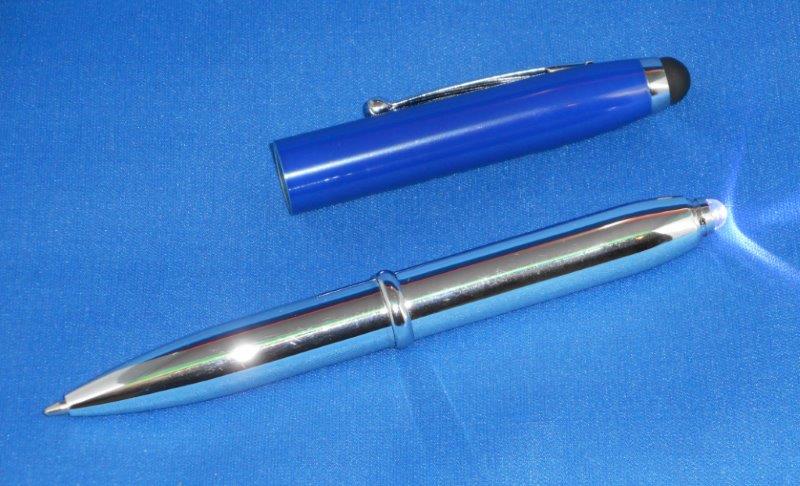 3-in-1 Blue Stylus Pen